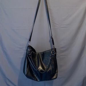 Black Hobo Crossbody w/ Gun Metal Hardwear